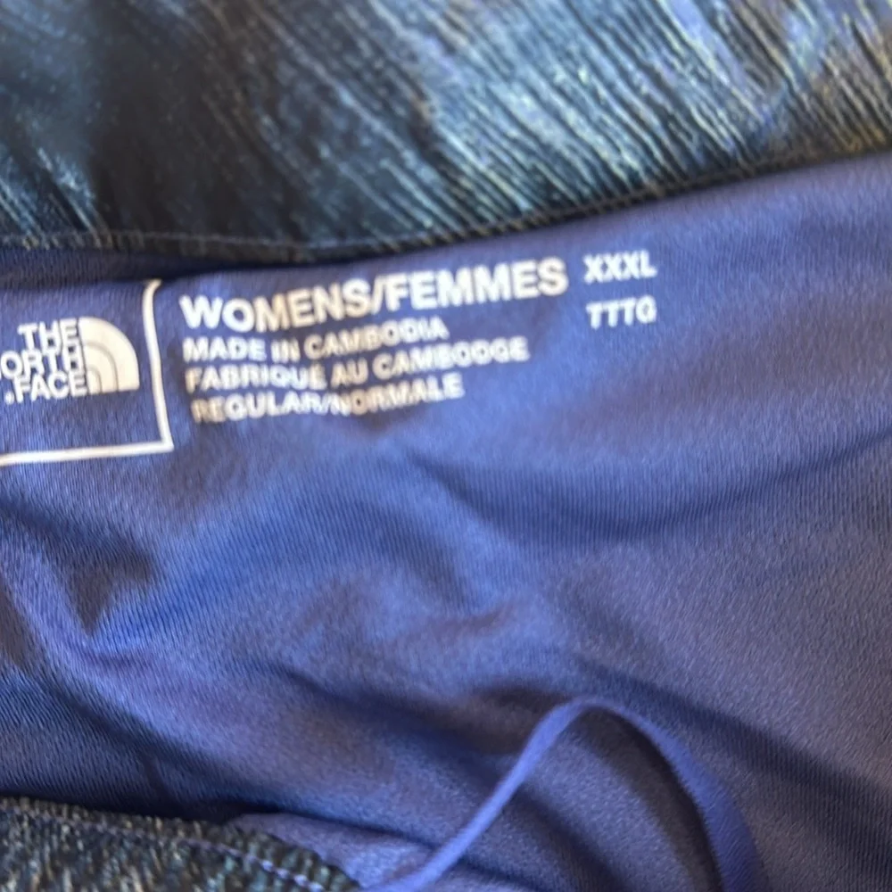 NWT The North Face Blue Patterned Tie Dye Athletic Shorts Zipper Pockets XXXL - Picture 4 of 6